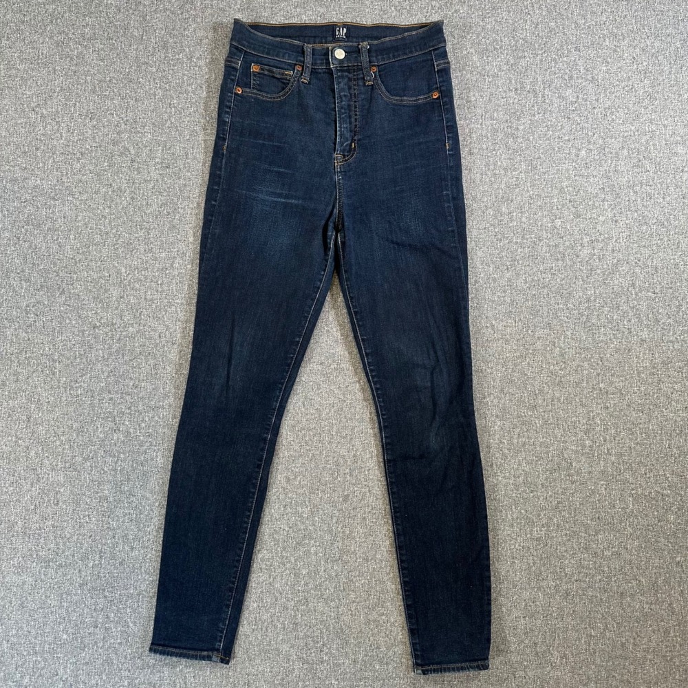 Gap Jeans Womens 4/27R True Skinny Dark Wash High Rise Denim EXCELLENT